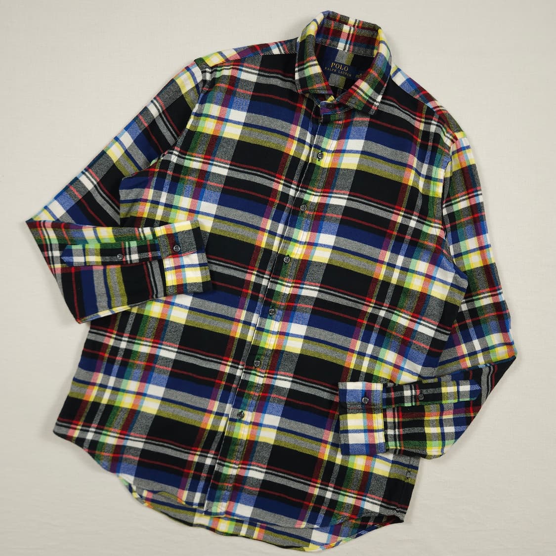 M(95) 폴로랄프로렌 플란넬 크리스마스 체크셔츠 상품이미지2