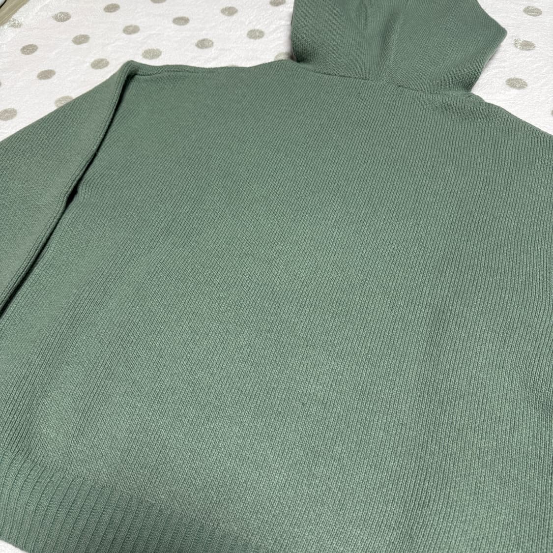 AJOBYAJO 아조바이아조 울 니트 후드 민트 상품이미지4