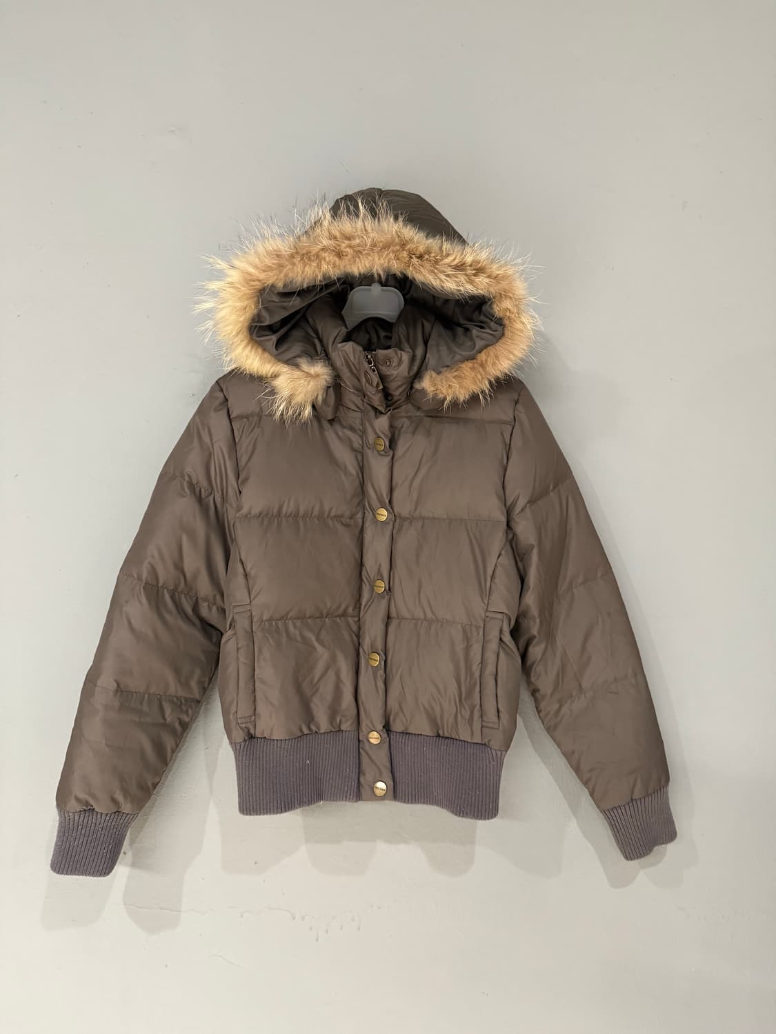 hood fur detail 2-way zipper padding 상품이미지5