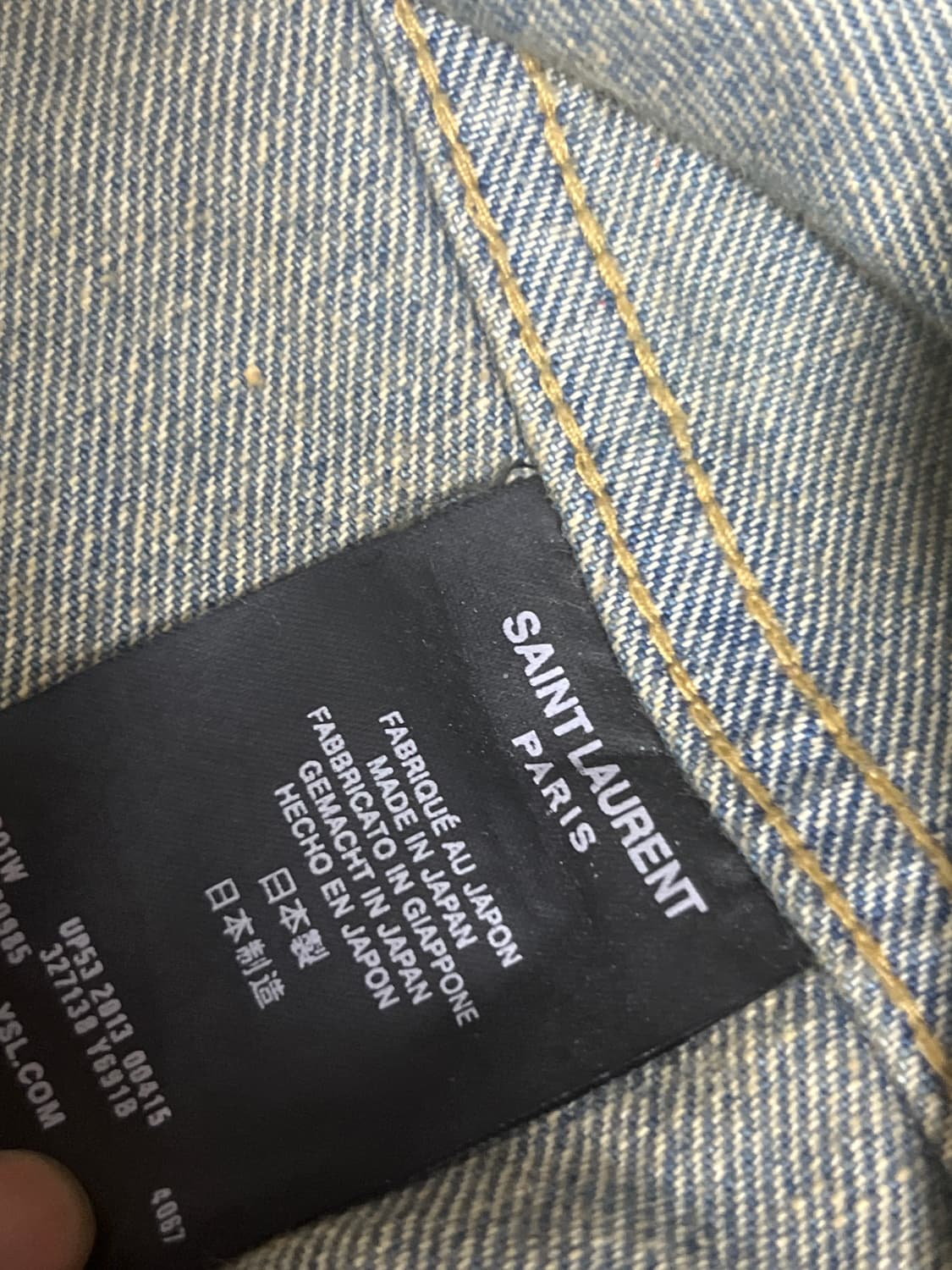 생로랑 데님 조끼 상품이미지3