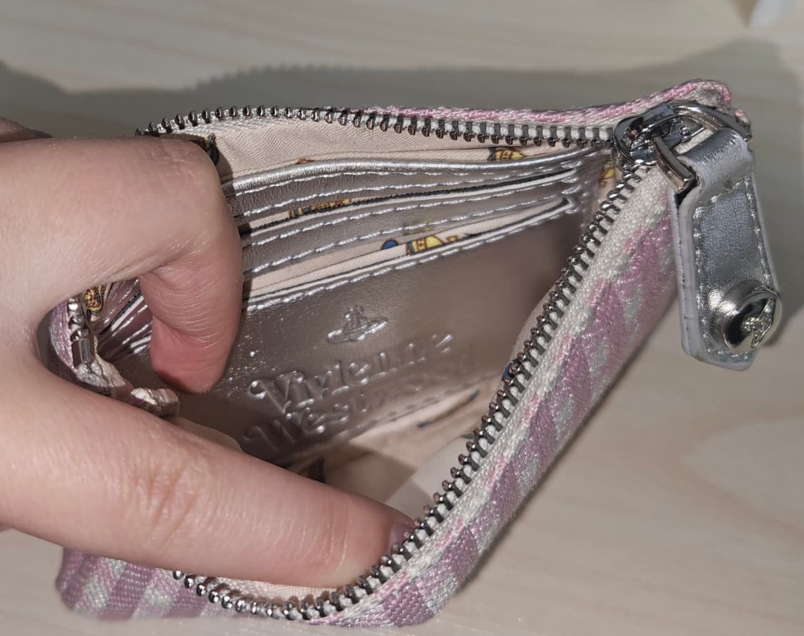 비비안웨스트우드 카드 체크무늬 코튼 지갑 상품이미지7