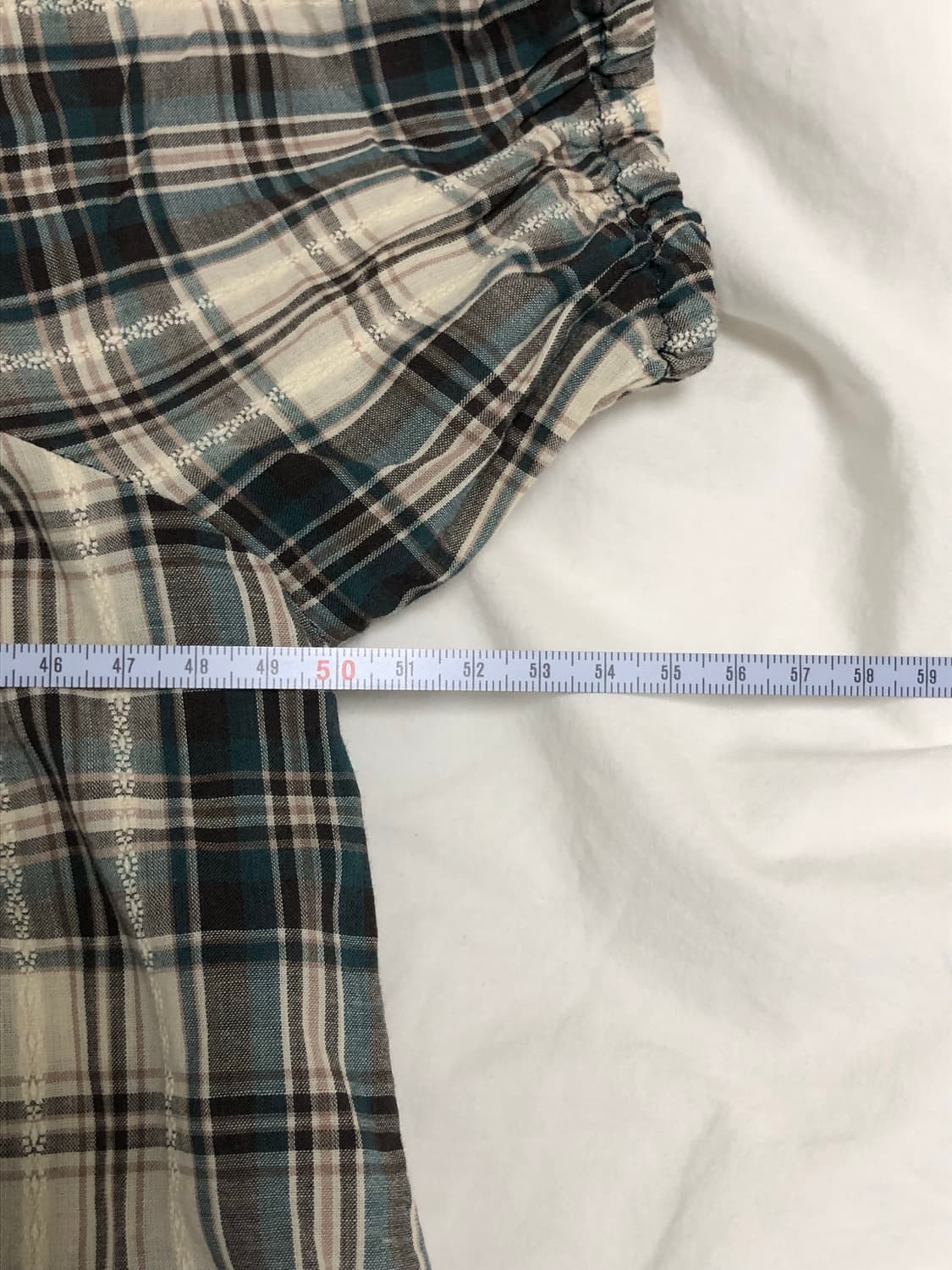 빈티지 레이스 체크 블라우스 상품이미지6