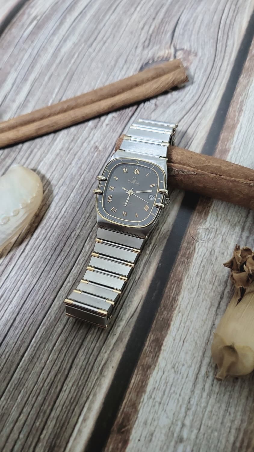 [연말세일] 정품 오메가 컨스틸레이션 남여공용 18k 콤비 하프바 쿼츠시 상품이미지2