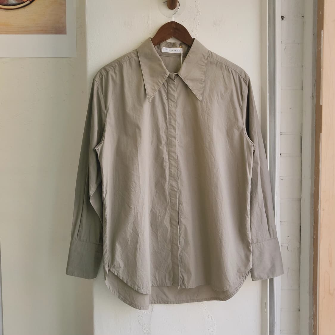 The shop tk 카키그레이 셔츠 상품이미지3
