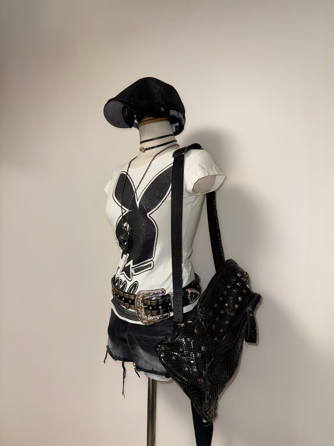 플레이보이 글리터 래빗 탑 상품이미지2