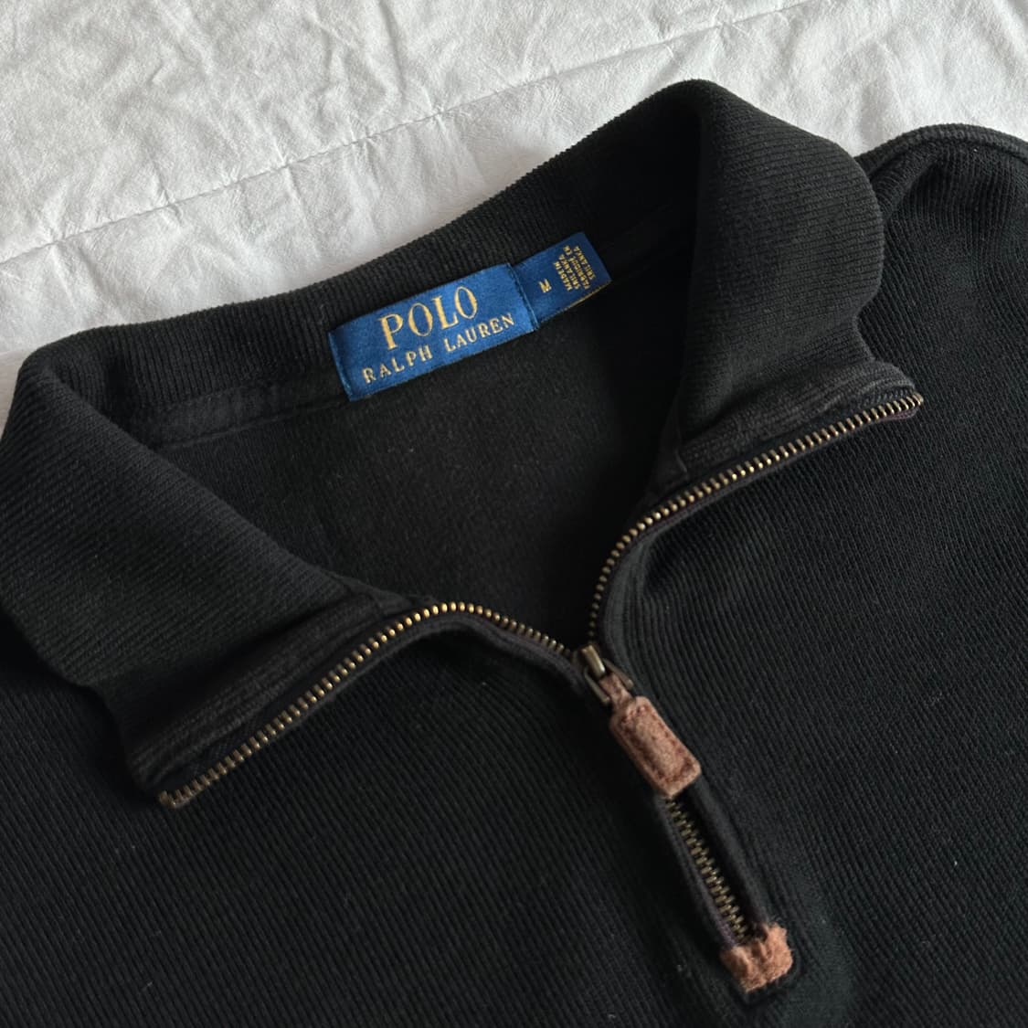 폴로 랄프로렌 블랙 반집업 상품이미지2