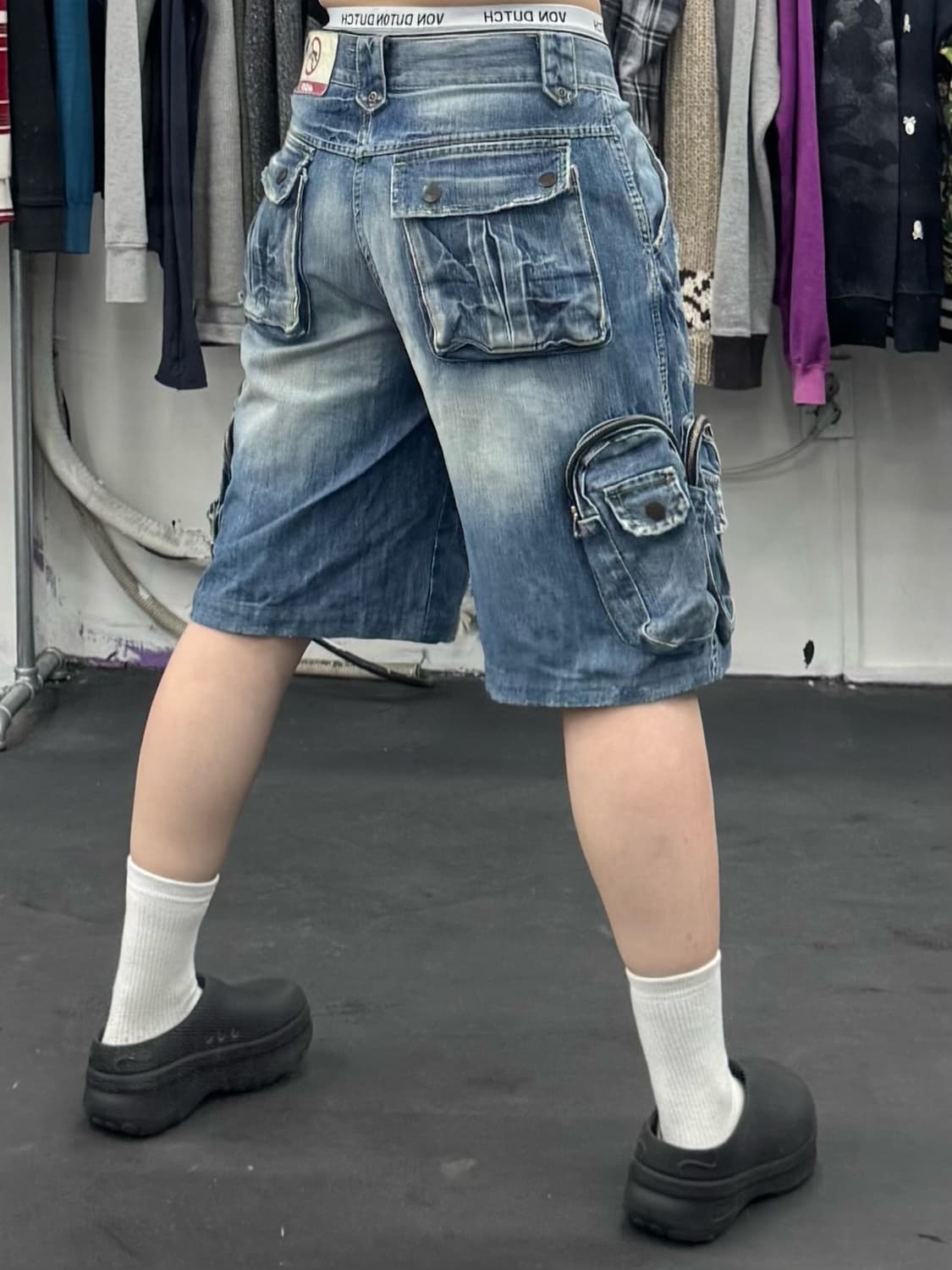 VTG 멀티포켓 데님 버뮤다팬츠 상품이미지4