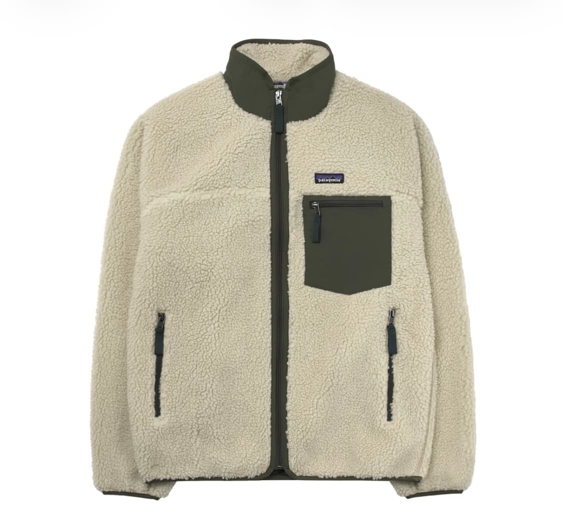 파타고니아 클래식 레트로x 플리스 자켓 다크 네츄럴w 베이슨 그린 후리스 상품이미지1