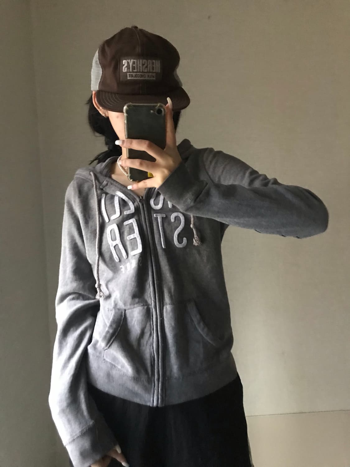 홀리스터 그레이 후드집업 상품이미지4