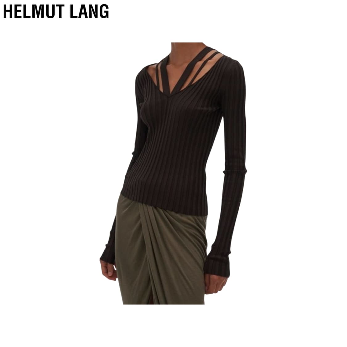 Helmut Lang Strap Rib-knit top 상품이미지1