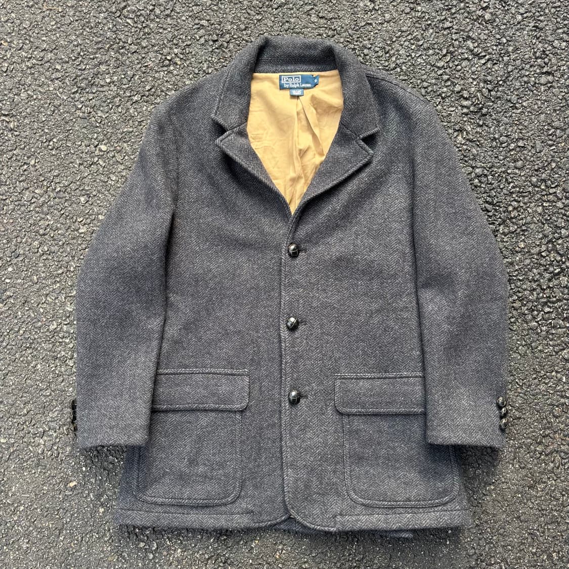 올드 폴로 랄프로렌 해링본 울 자켓 상품이미지1