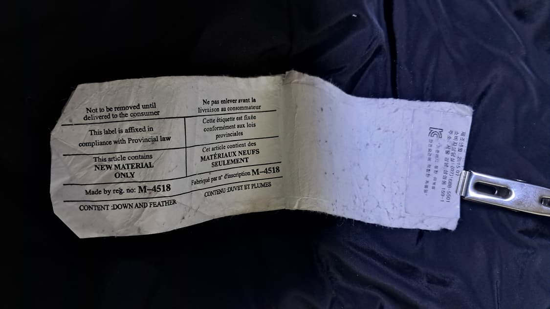 무스너클 네이비 패딩xl 상품이미지10