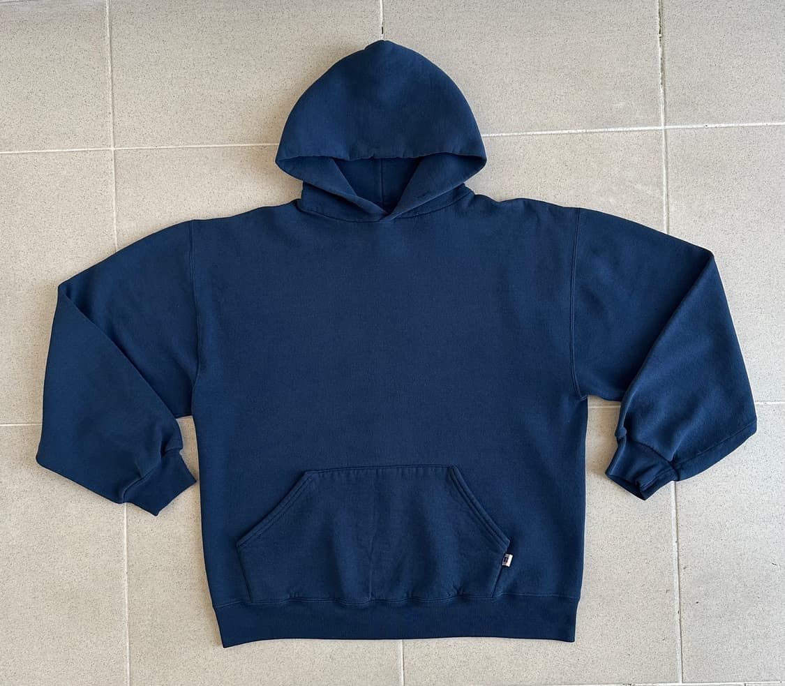 90s 빈티지 러셀 후드 네이비 L 상품이미지1