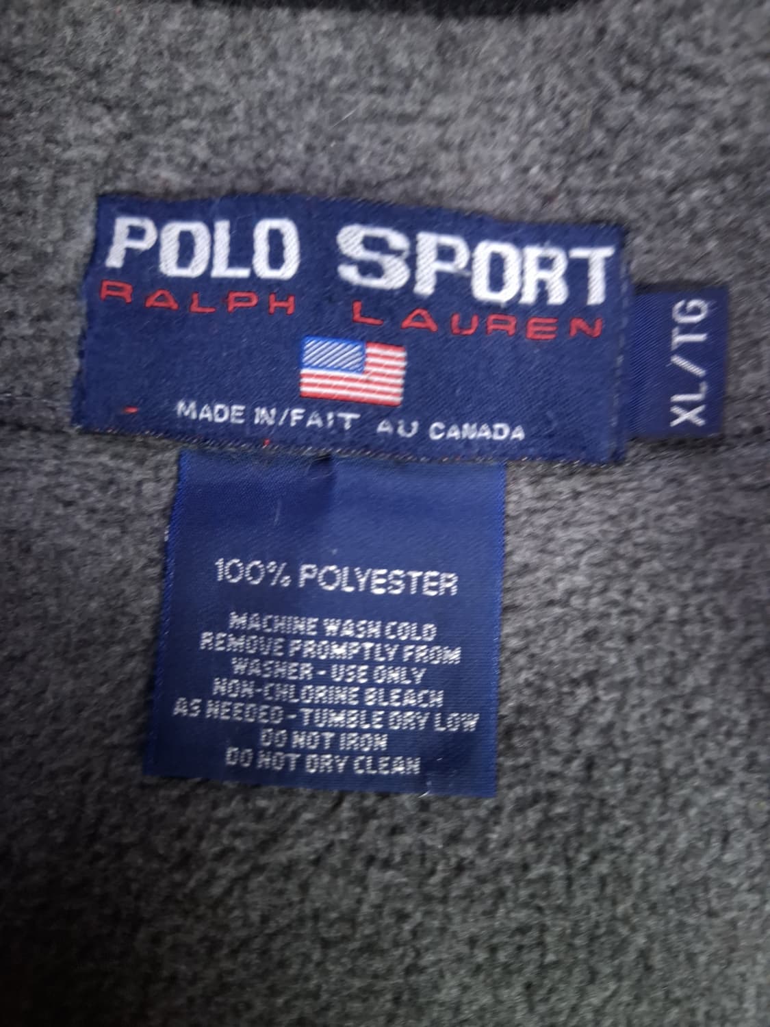 오리지날 90's 랄프로렌폴로 스포츠 후리스자켓 상품이미지4