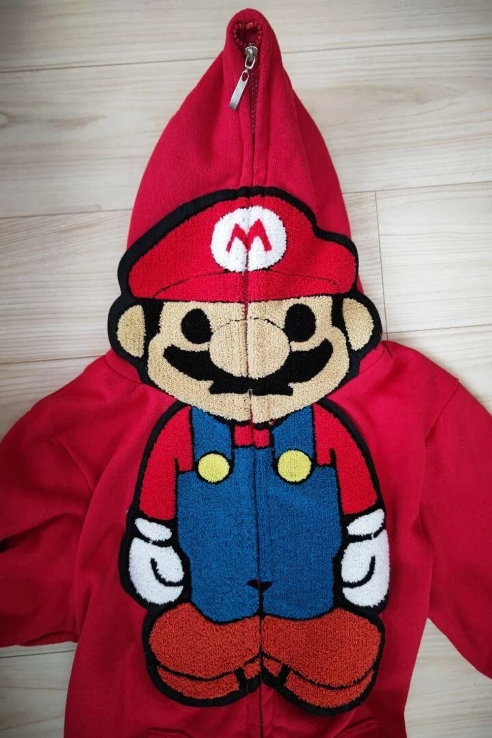 베이프 베이비 마일로 x 마리오 풀 후드집업 레드 상품이미지2