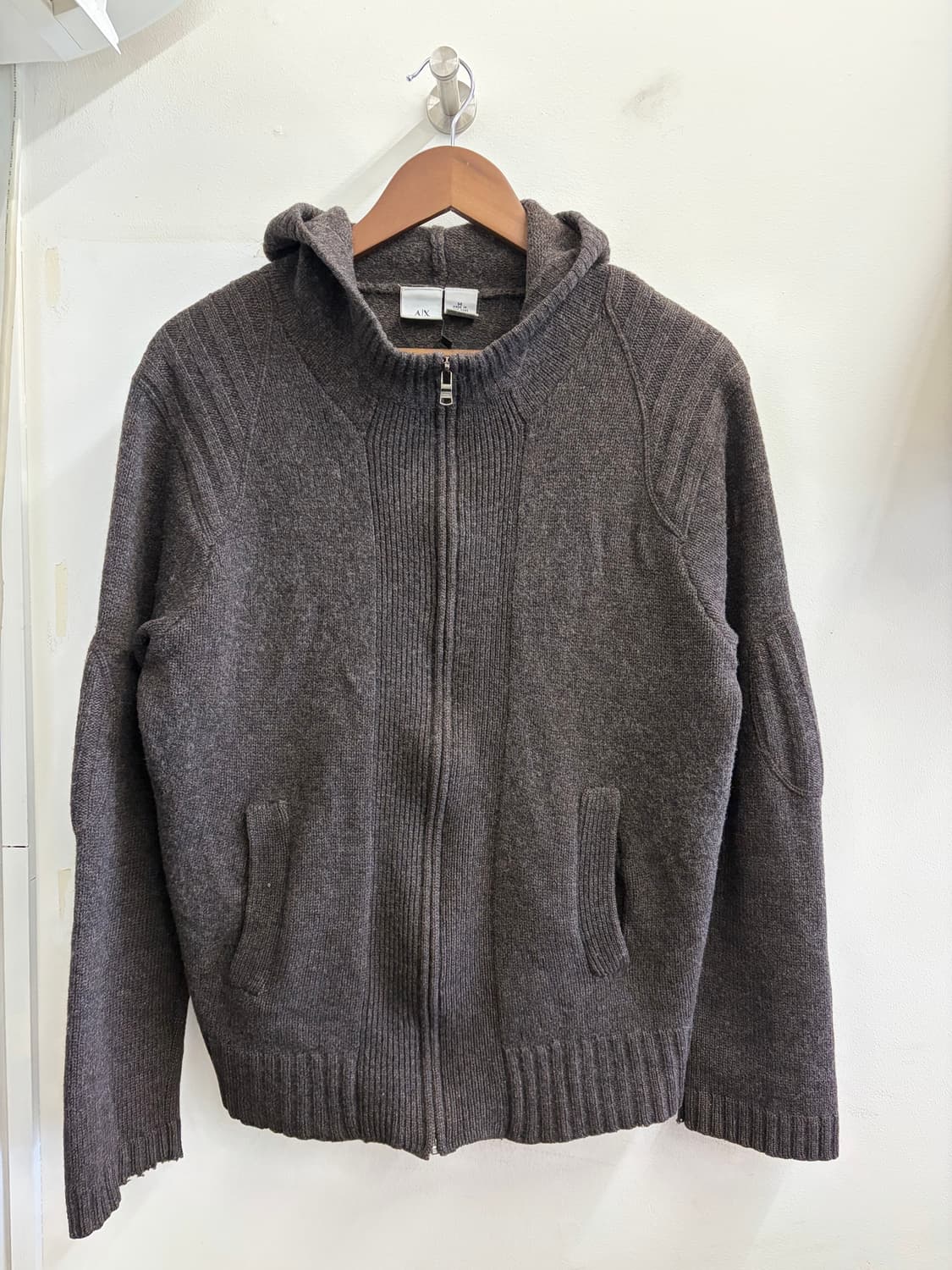 아르마니 익스체인지 니트 후드집업 상품이미지1