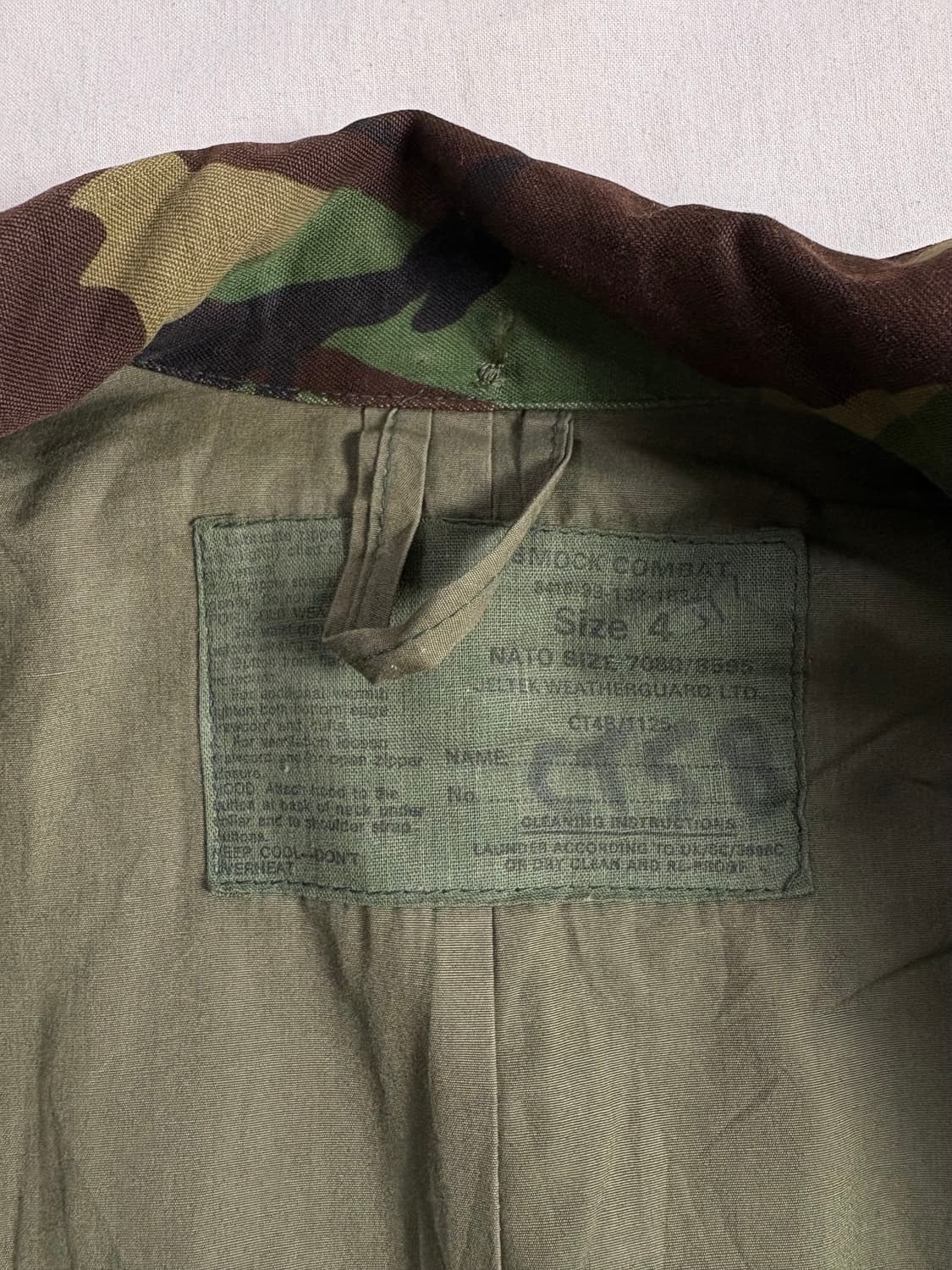 90s British Army 스모크 컴뱃 자켓 4 상품이미지5