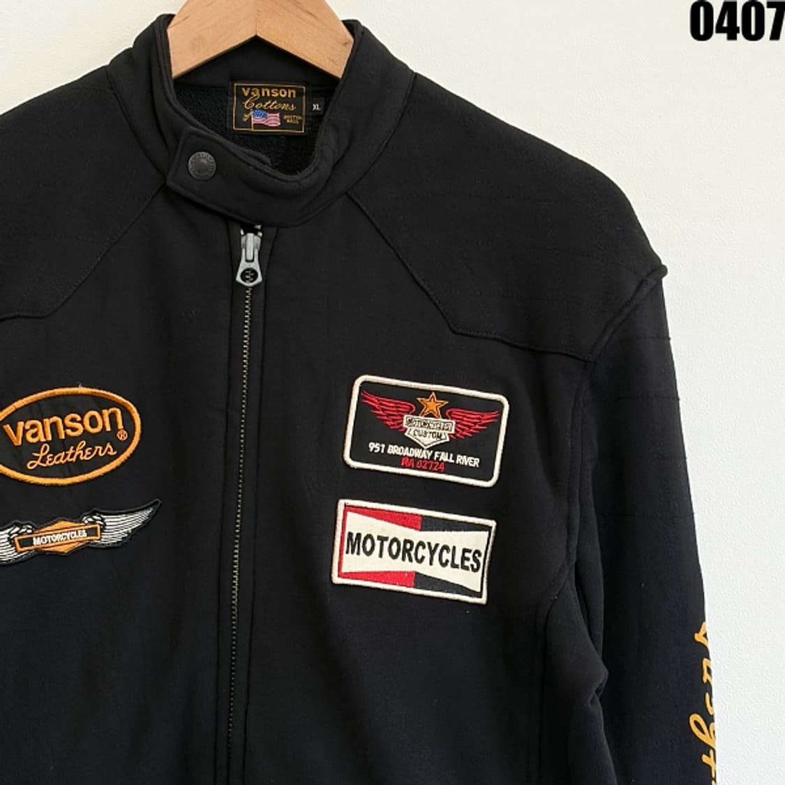 밴슨(VANSON) 코튼 라이더 스타일 집업 자켓 XL 0407 상품이미지2