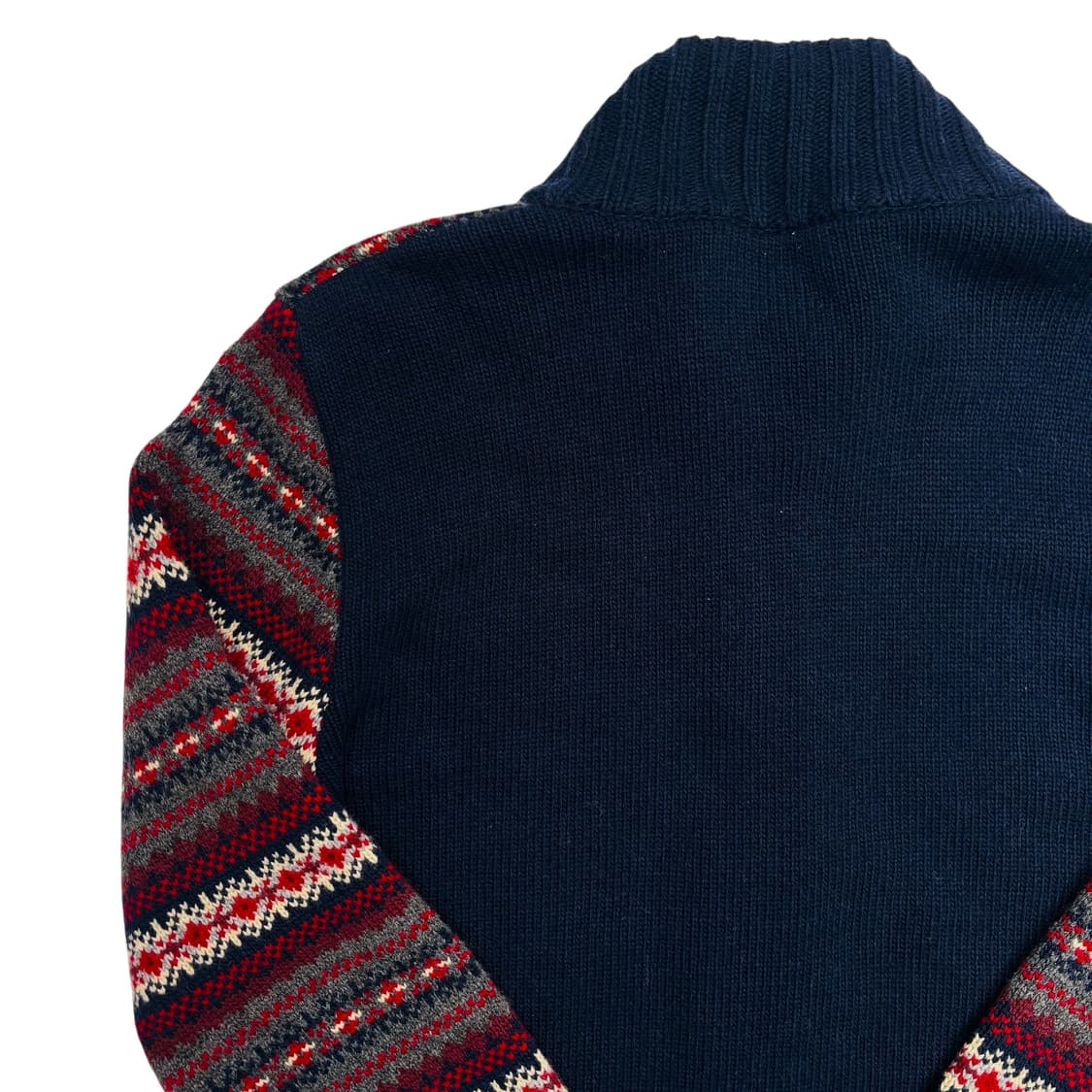 라코스테 페어아일 패턴 투웨이 니트 집업 XL 상품이미지5