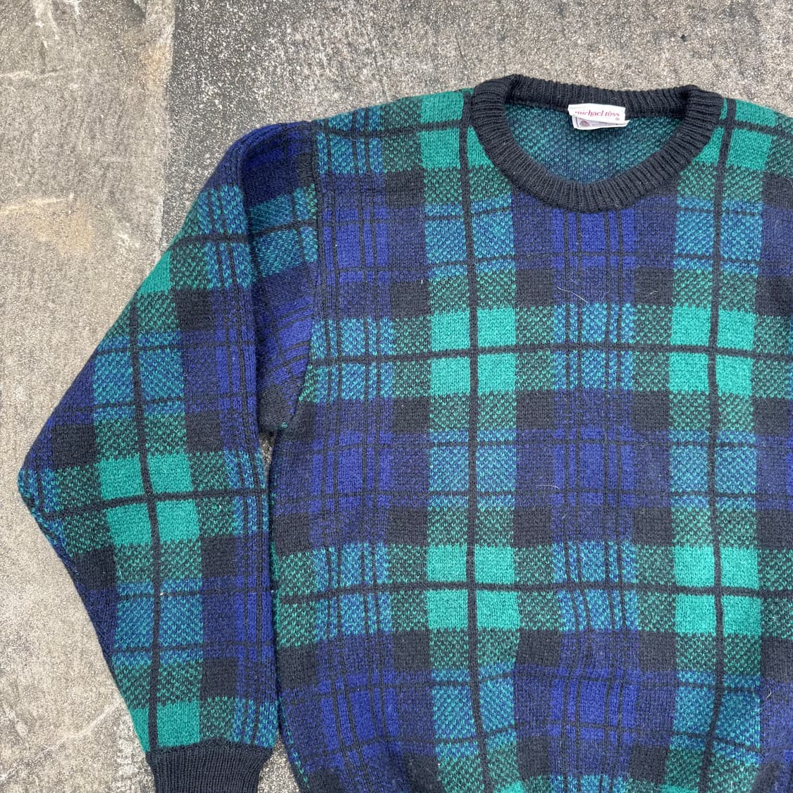 [L] Michael Ross 마이클로스 체크 니트 상품이미지4