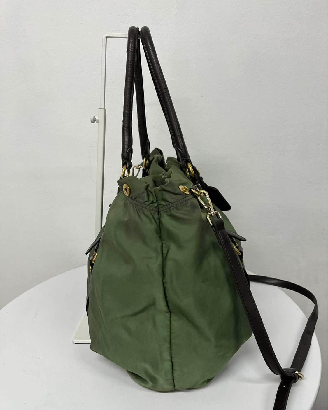 프라다 나일론 가죽 트림 숄더 토트백 상품이미지2