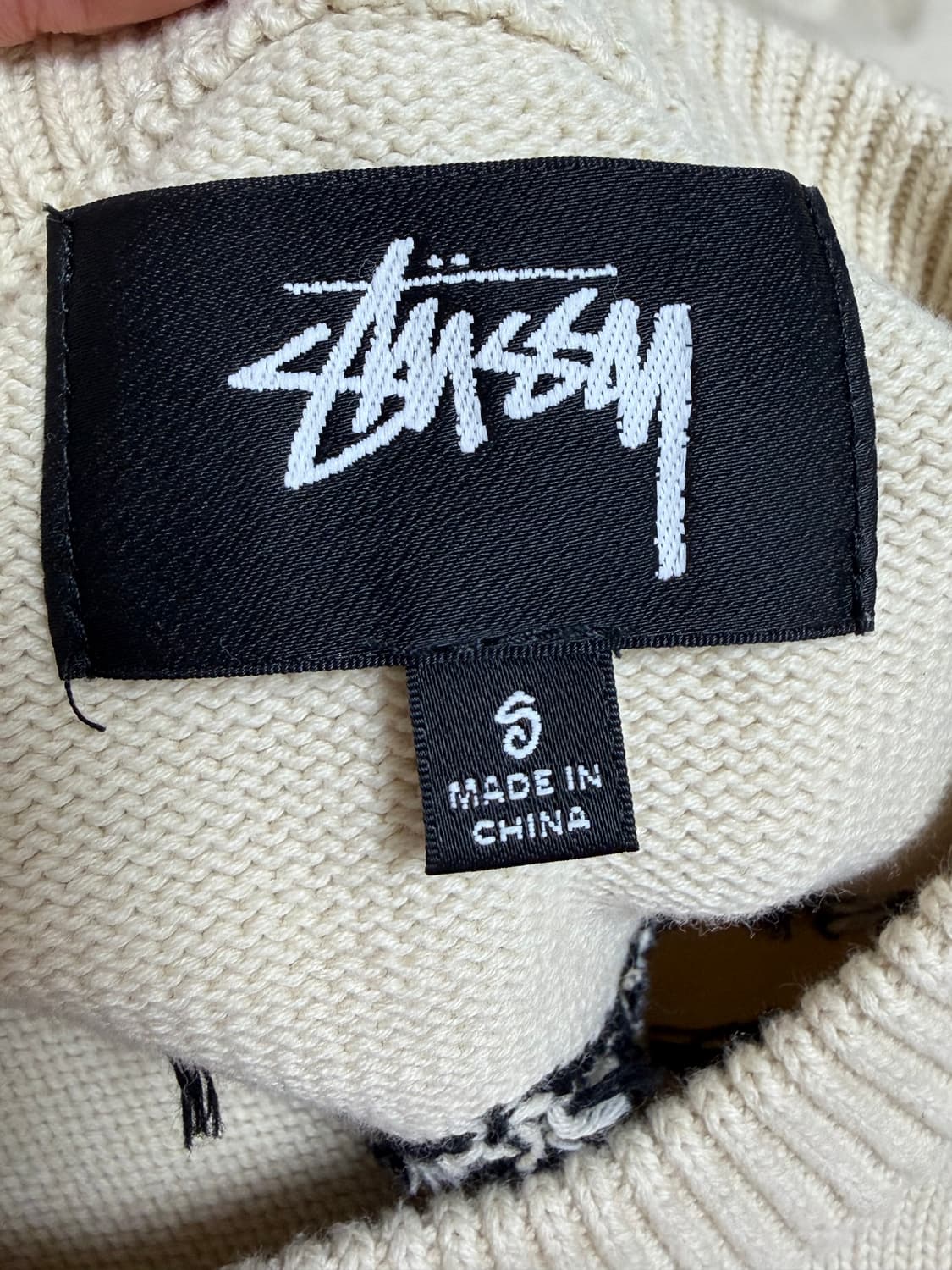 스투시 케어라벨 니트 S 상품이미지4