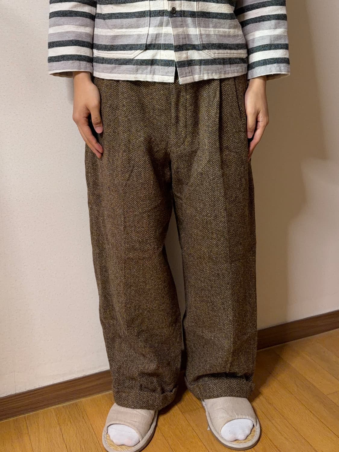 PAPAS 파파스 울 트위드 트라우저 상품이미지3