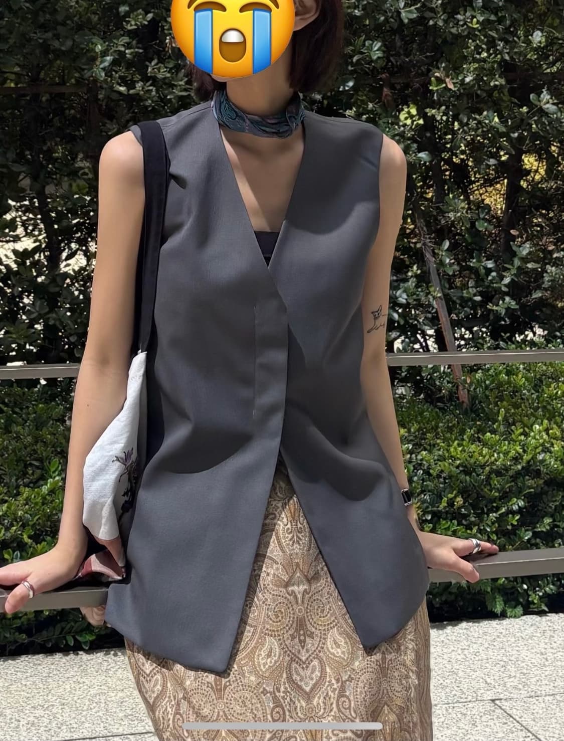 WAIST POINT WOOL VEST_GREY 상품이미지1