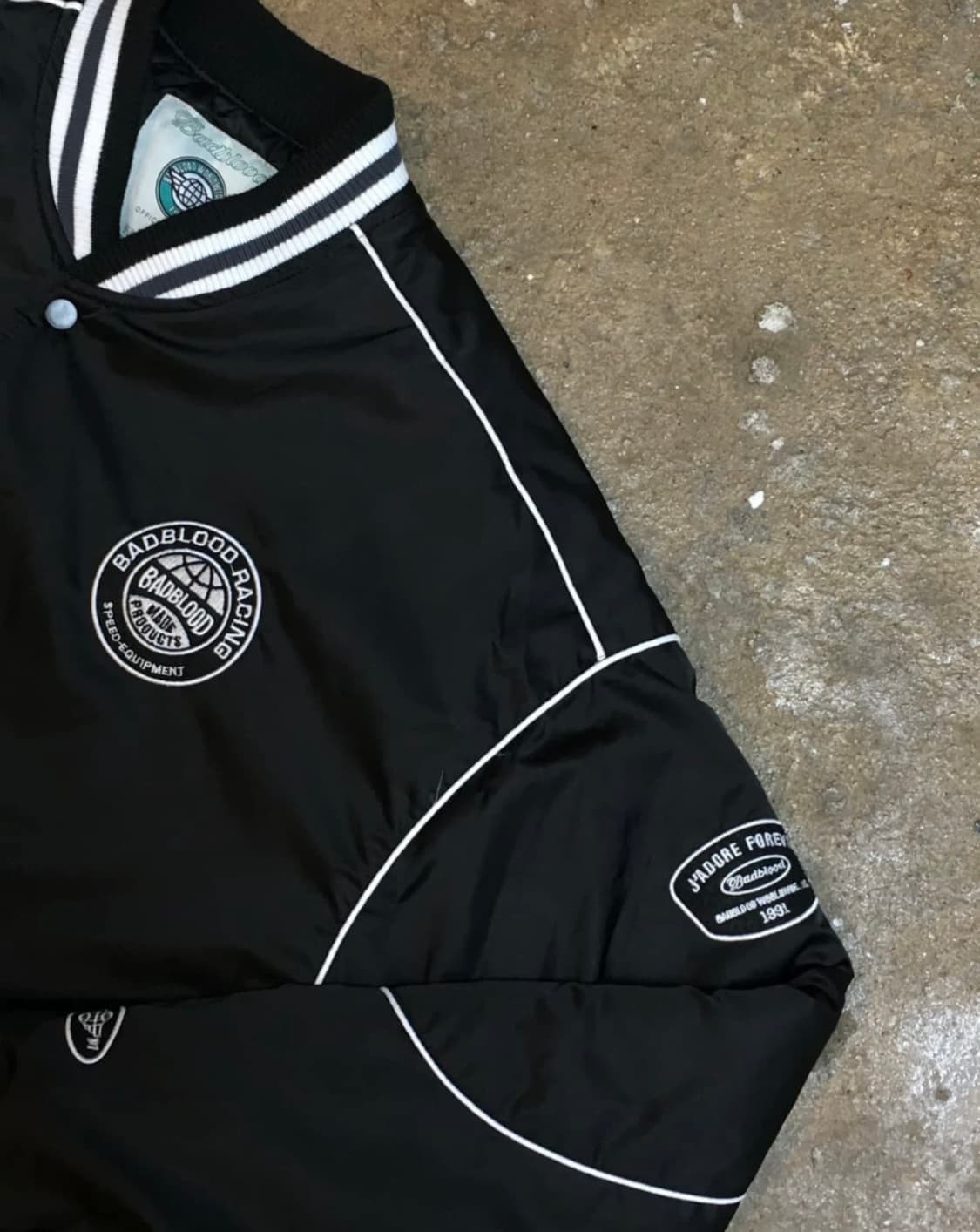 배드블러드 플래그 로고 바시티 자켓(라지사이즈) 상품이미지3