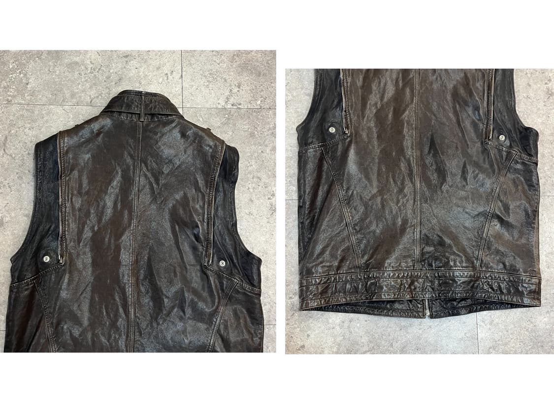 빈티지 분리형 가죽 레더 자켓 브라운  #csz2248 상품이미지5