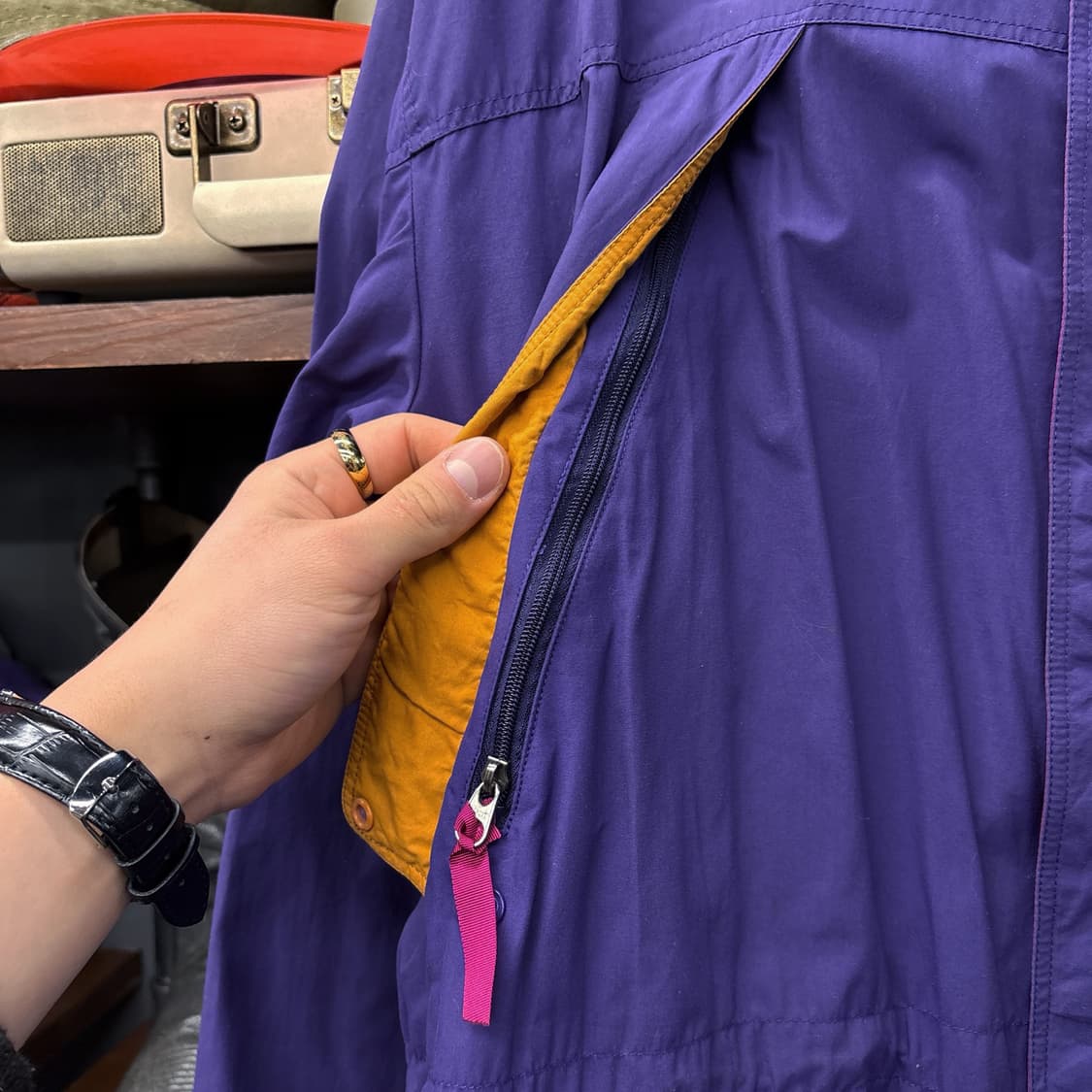 90s 파타고니아 나일론 마운틴 파카 가이드 자켓 퍼플 N358 상품이미지7