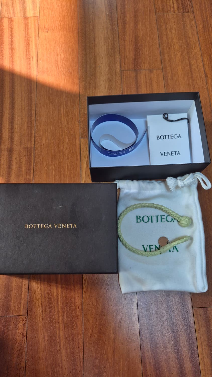 보테가 베네타 인트레치아토 팔찌 라이트 그린 상품이미지2