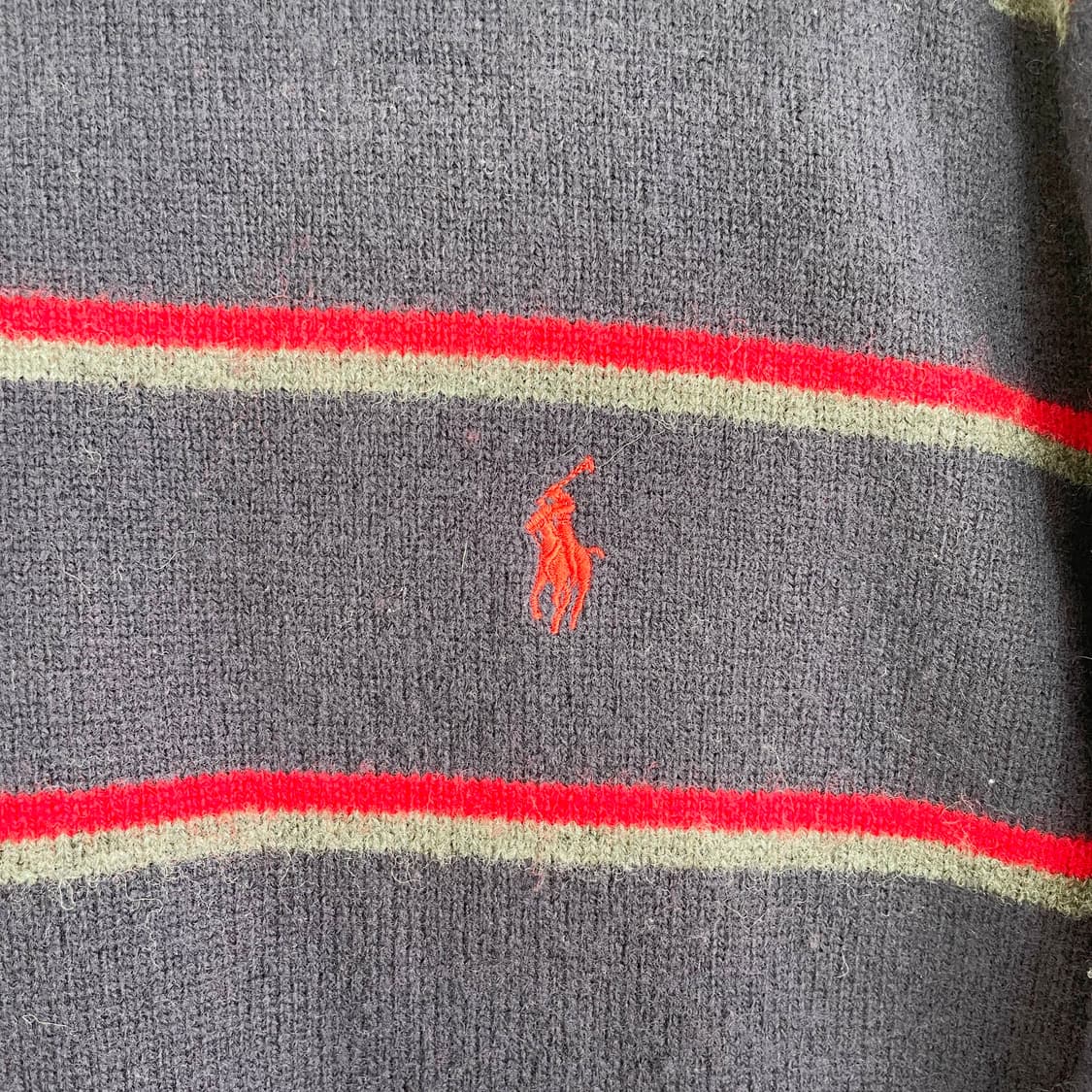 F1 폴로 랄프로렌 램스울 스트라이프 니트 M-L사이즈 상품이미지4