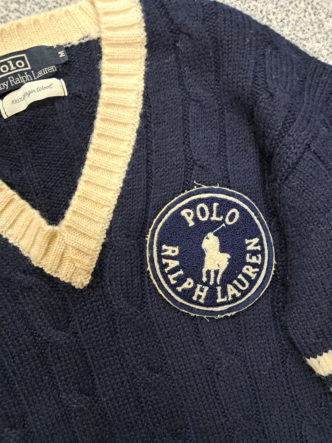 폴로랄프로렌90s 쿠키패치니트 상품이미지2