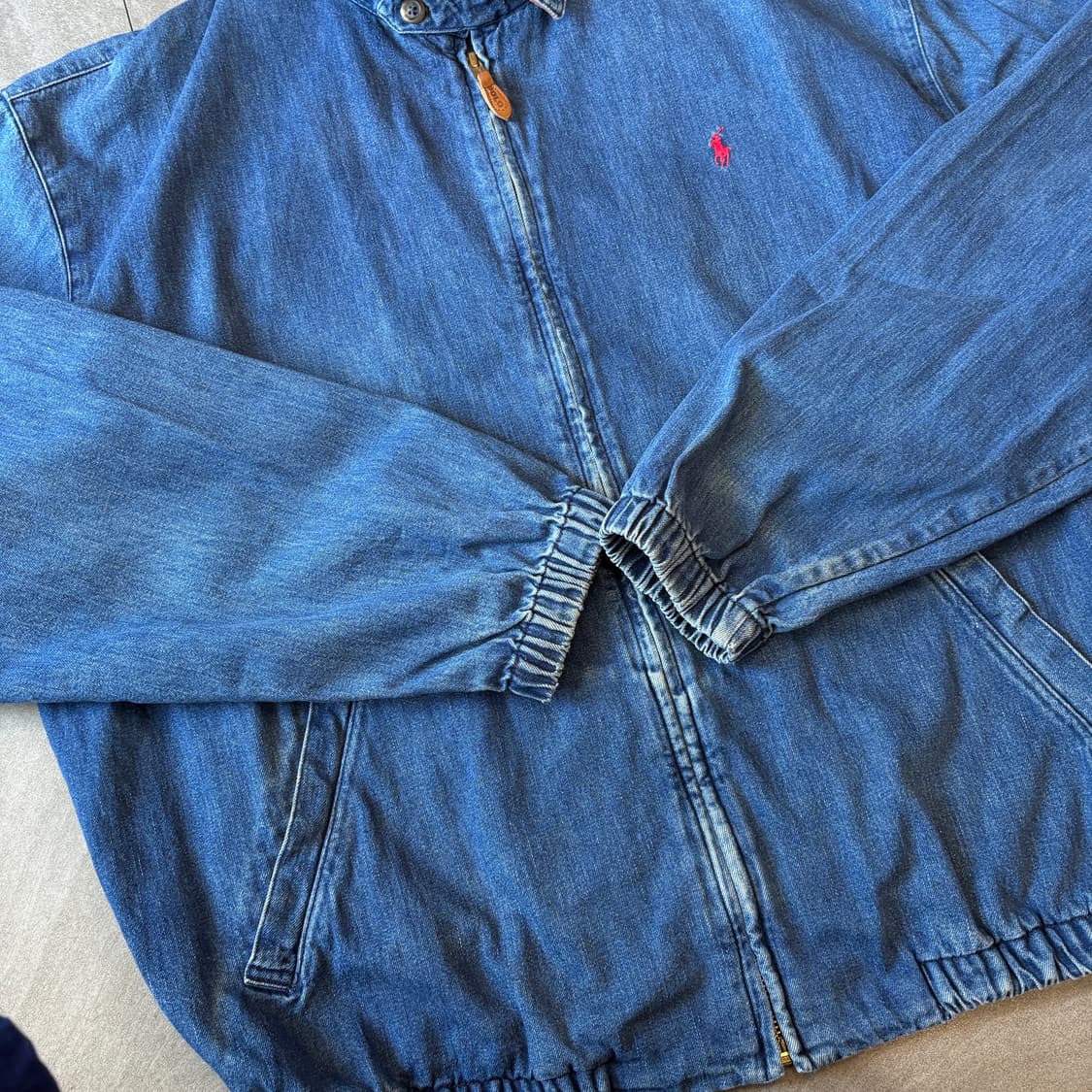 90s 90년대 미국 생산 폴로 데님 스윙톱 자켓 상품이미지9