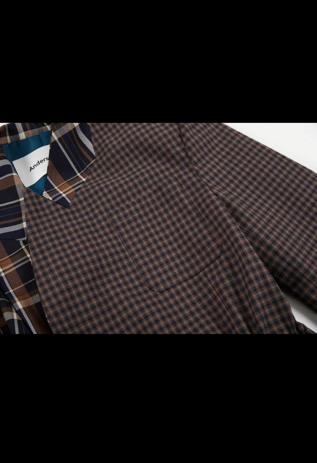 앤더슨벨 스트링 체크 자켓 판매 상품이미지5