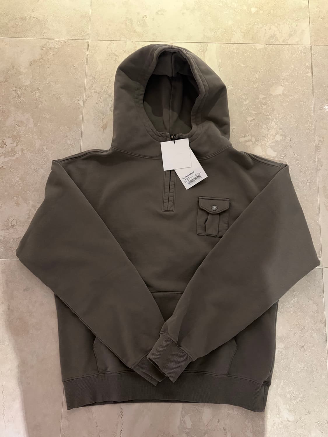 새상품)웰빙익스프레스 포켓 후디 그레이 m 상품이미지2