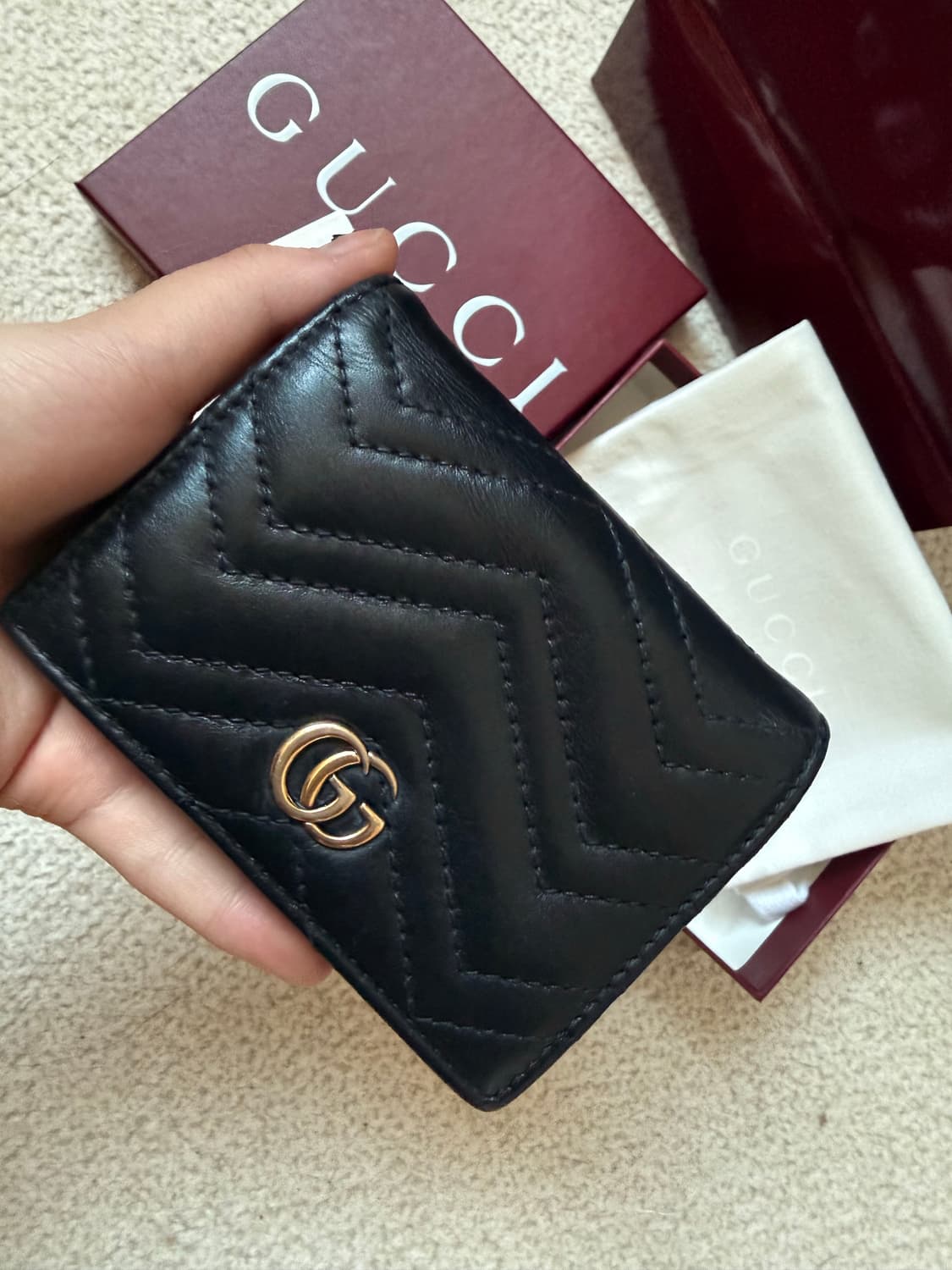 구찌 마몬트 마틀라세 반지갑[풀구성] 상품이미지5