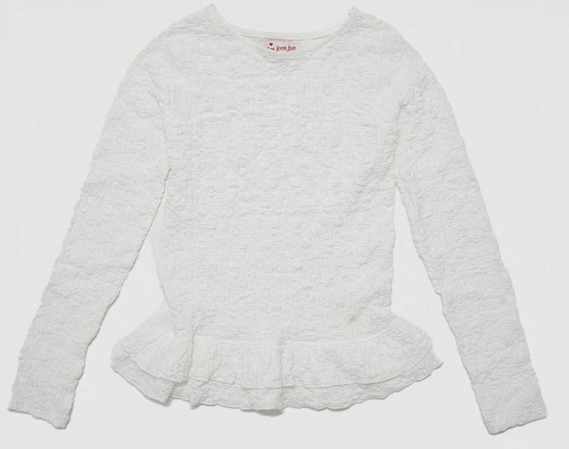 펀프롬펀 RUFFLED HEM LONG SLEEVE T-SHIRT 상품이미지3