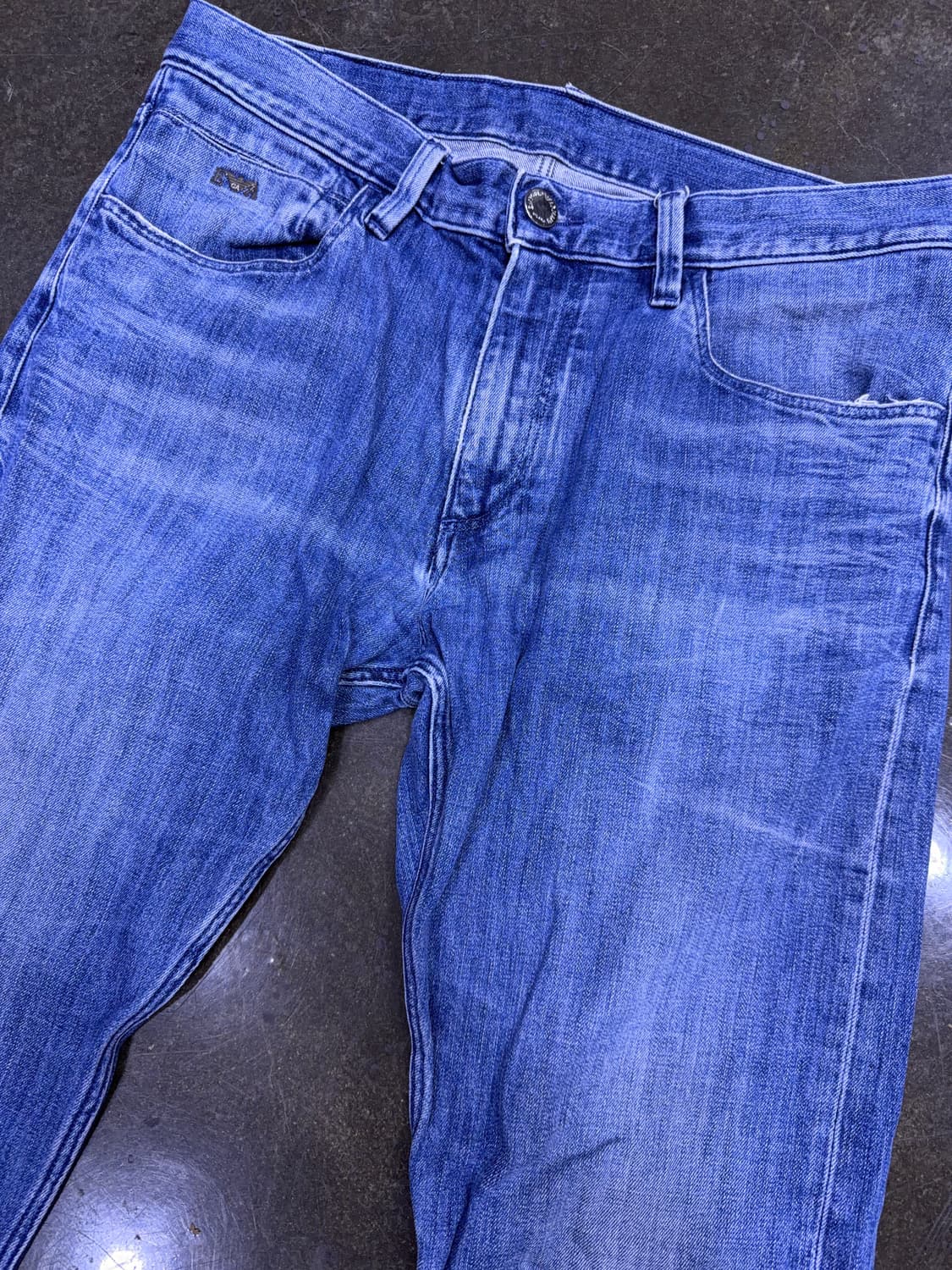 엠포리오 아르마니 빈티지 워싱 슬림핏 데님팬츠 34 상품이미지3