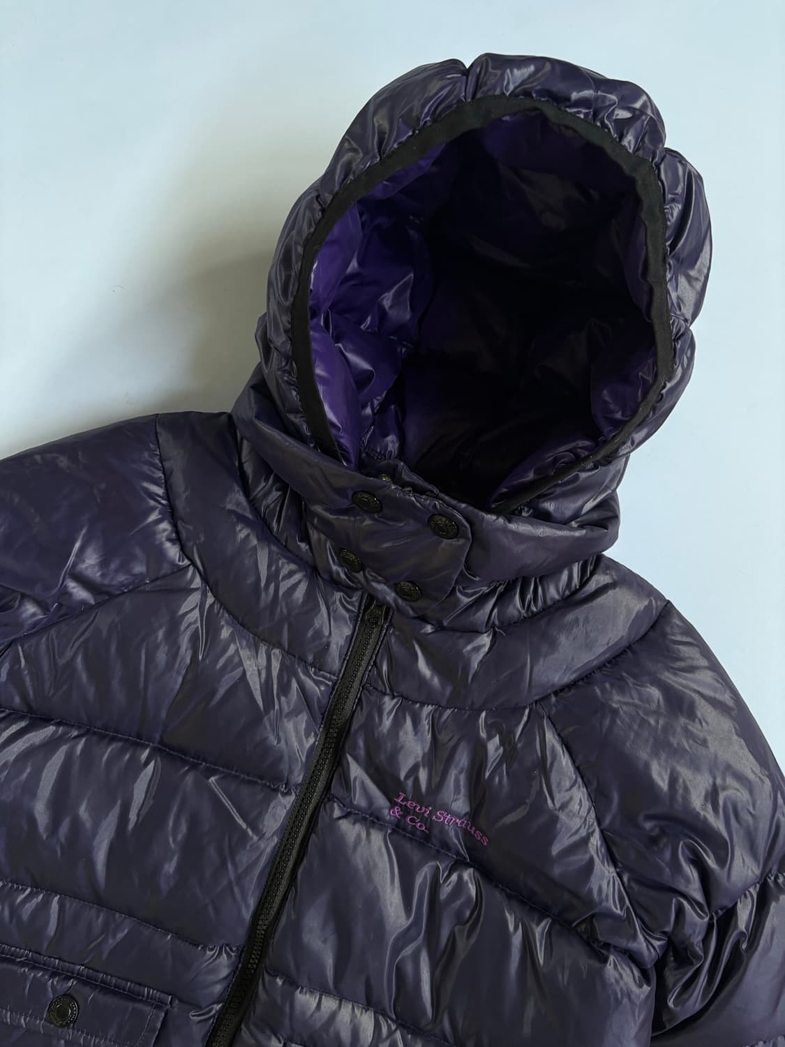리바이스 빈티지 구스다운 퍼플 패딩 상품이미지2