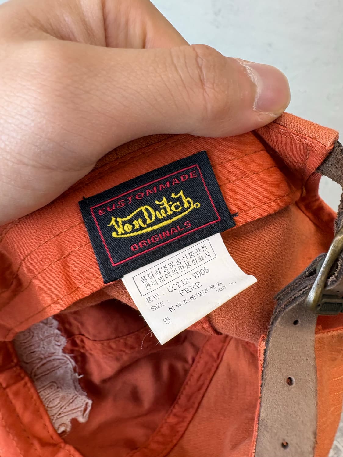 Von dutch 본더치 빈티지 y2k 워싱 볼캡 상품이미지5
