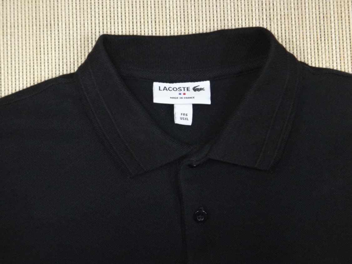 (100) 라코스테 프랑스 남성 PK 반팔 카라티 블랙 상품이미지5