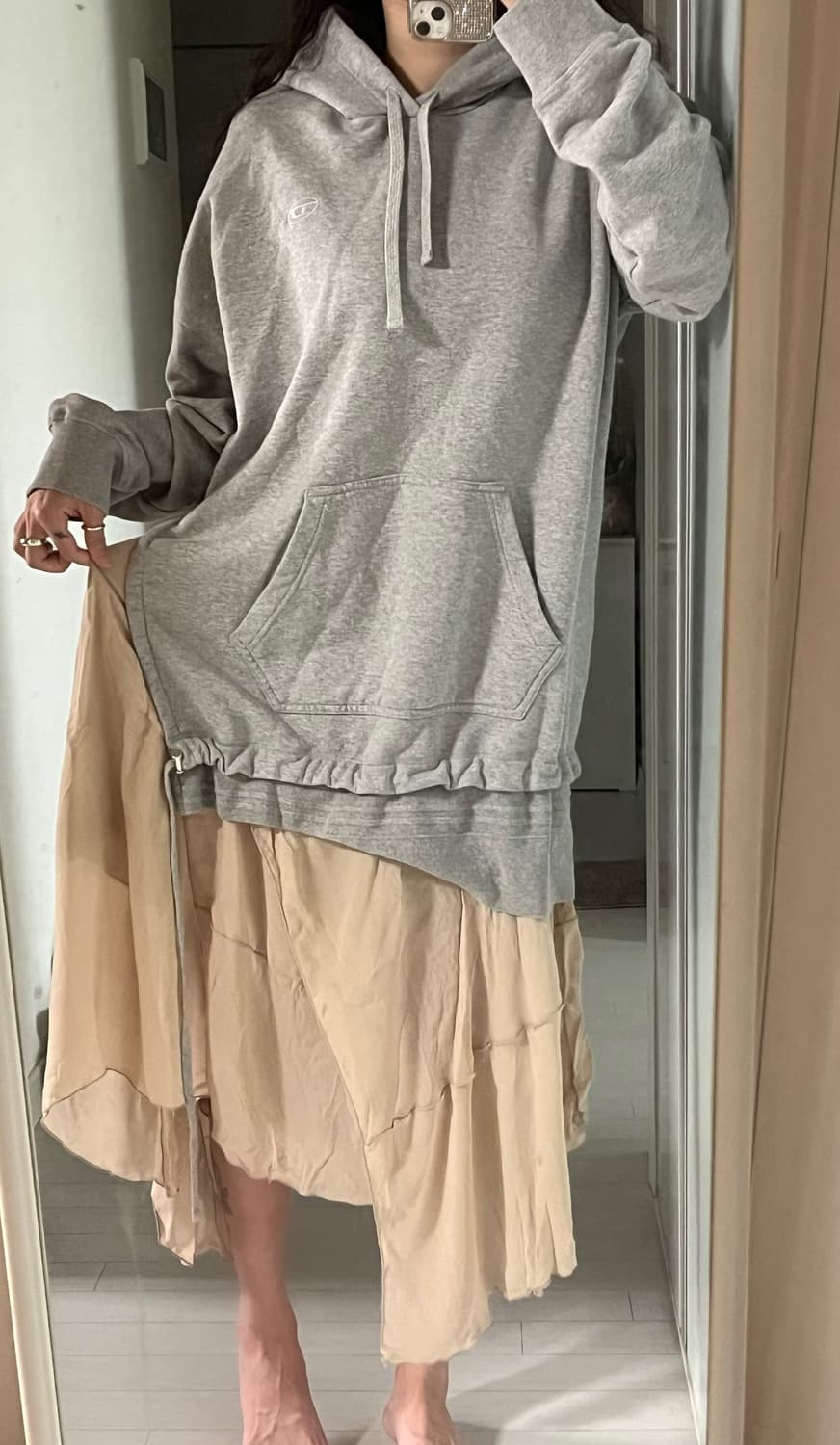 디젤 쉬폰 레이어드 원피스 상품이미지3