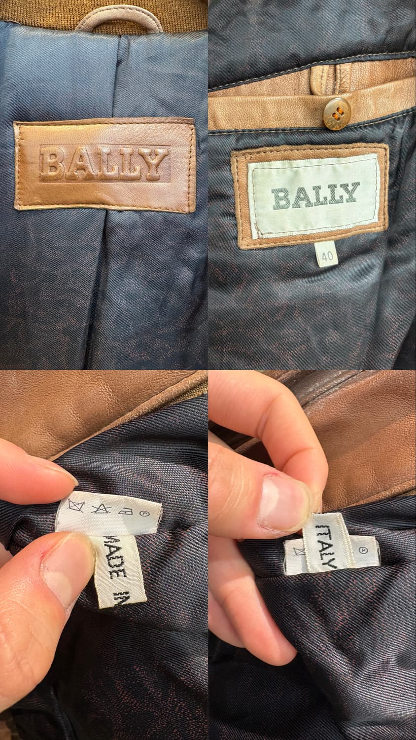 발리 레더 봄버 자켓 상품이미지10