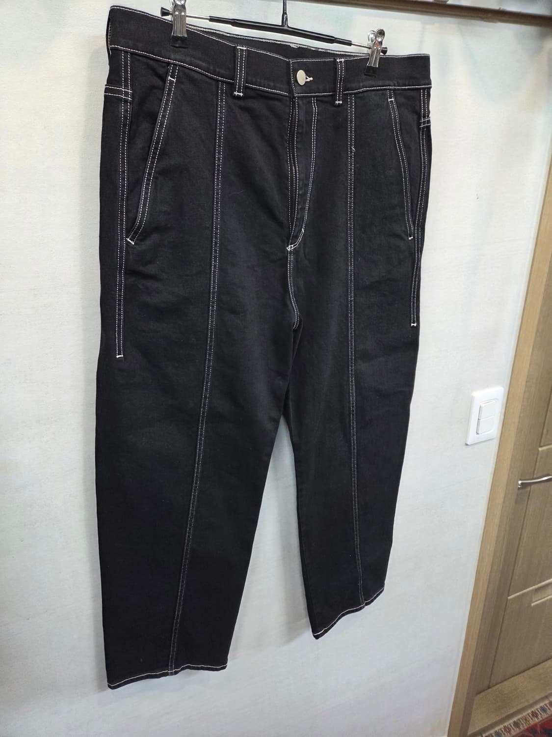 코스 탑스티칭 절개 데님팬츠 대략 34 35 릴렉스드핏  상품이미지5