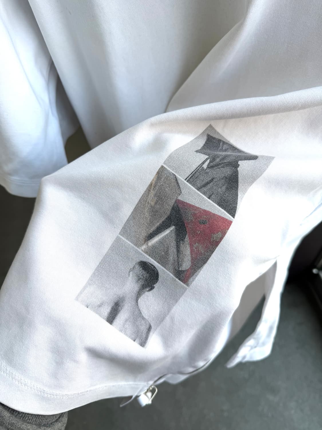 100~105/ 송지오옴므 엔젤윙 프린트 라운드 반팔 상품이미지6