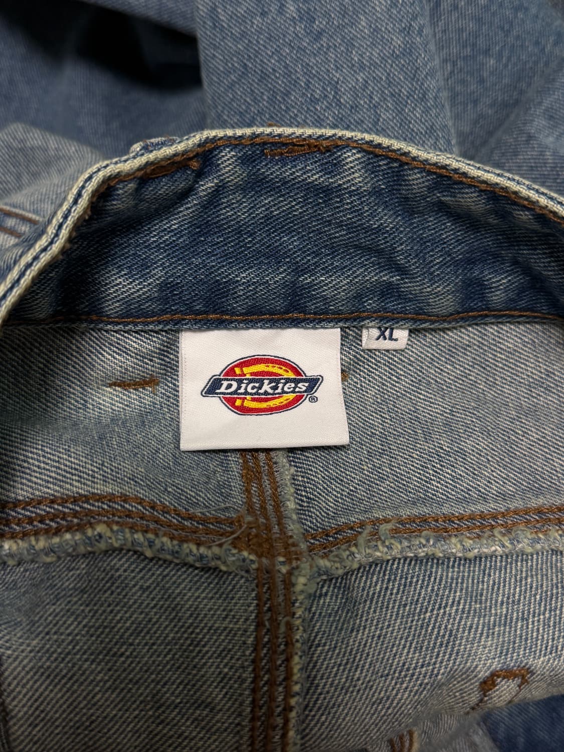 (새상품급) 디키즈 - 워시드 와이드 데님 팬츠 상품이미지4