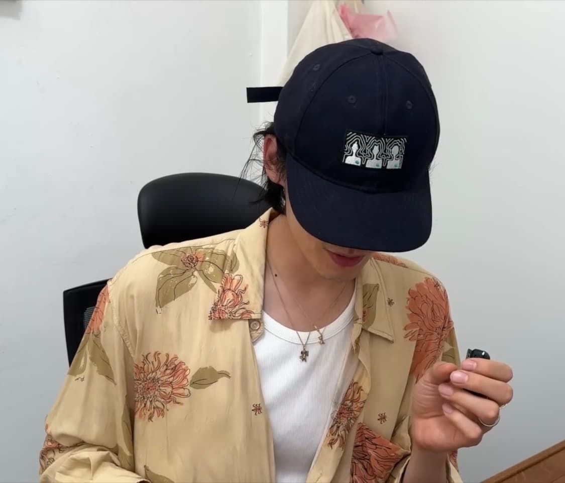 87MM mmlg 초창기 김원중 스냅백 모자 네이비 상품이미지5