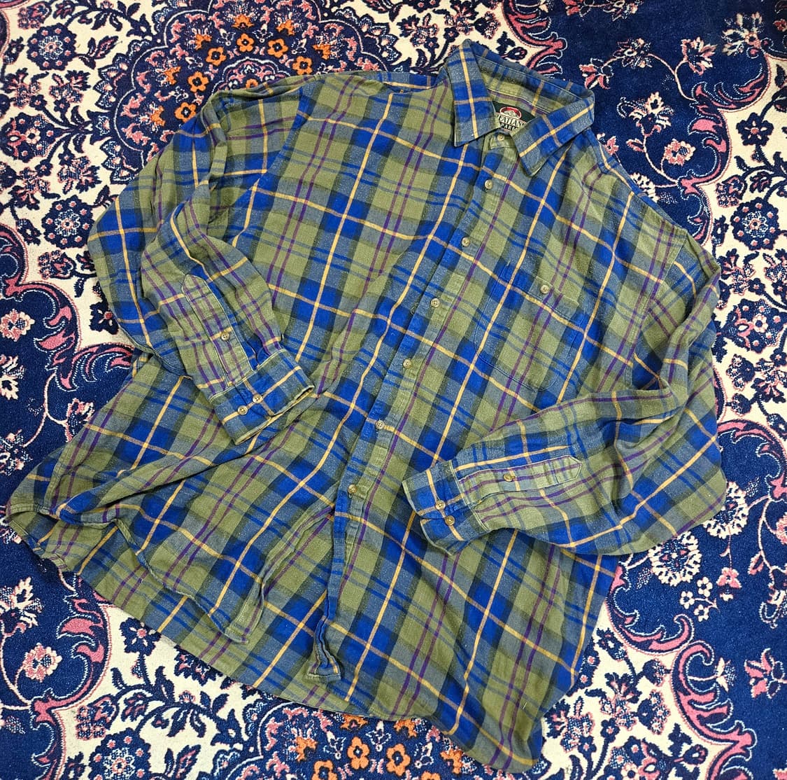 Creatiand Apparel Vintage 플란넬 체크 셔츠 XXL 상품이미지1